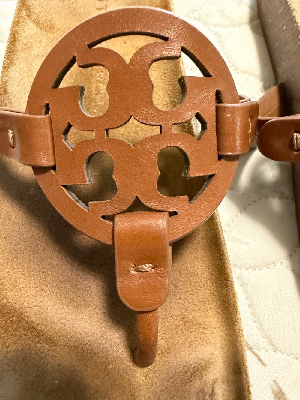 Authentic Tory Burch Women's Brown Leather Sandals